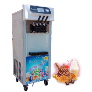 Máquina de helados soft BQL-8216 Helados suaves automáticos Producción de helados 30 litros/hora Máquina de helado con tablero digital Helado soft ecológico R404A Dispensador de helados mixtos Máquina de helados acero inoxidable Compresor de alta calidad 1.25 hp Regulación de dureza del helado Inyector de aire para mayor producción
