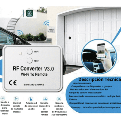 Convertidor Wifi a RF (radio frecuencia) 240 - 930 mhz