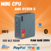 Mini CPU AMD Ryzen 5 | Vega 8, RAM 16GB, SSD 512GB – Potencia Compacta
