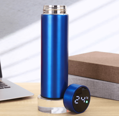 termo22 Termo 480ml con pantalla led HB, muestra el marcador de la temperatura de la bebida caliente / fría