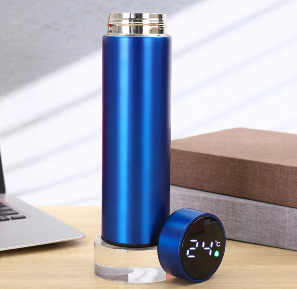 Termo 480ml con pantalla led HB, muestra el marcador de la temperatura de la bebida caliente / fría