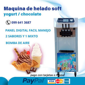 Maquina de helados soft máquina de helado soft yogurt y chocolate