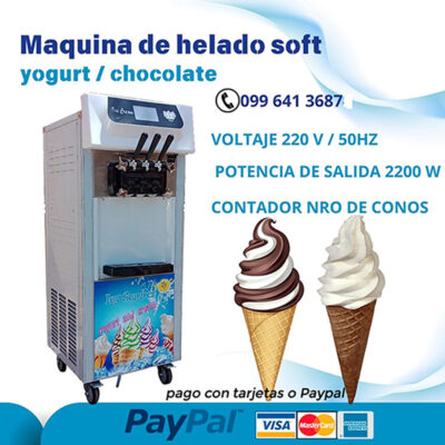 helado soft vainilla Maquina de helado soft🍦